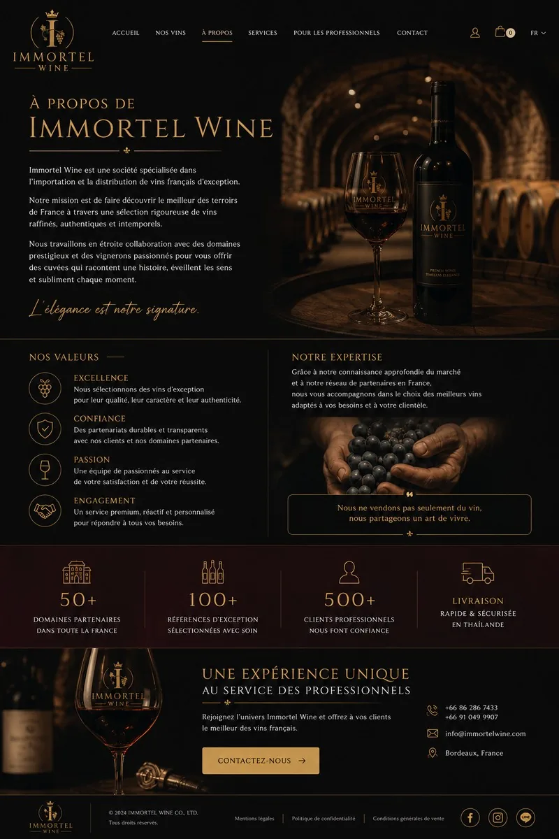 Immortal Wine Thailand premium French wine
