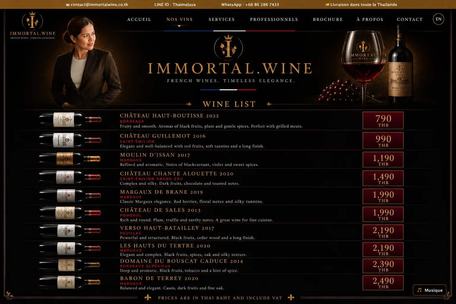 Immortal Wine Thailand